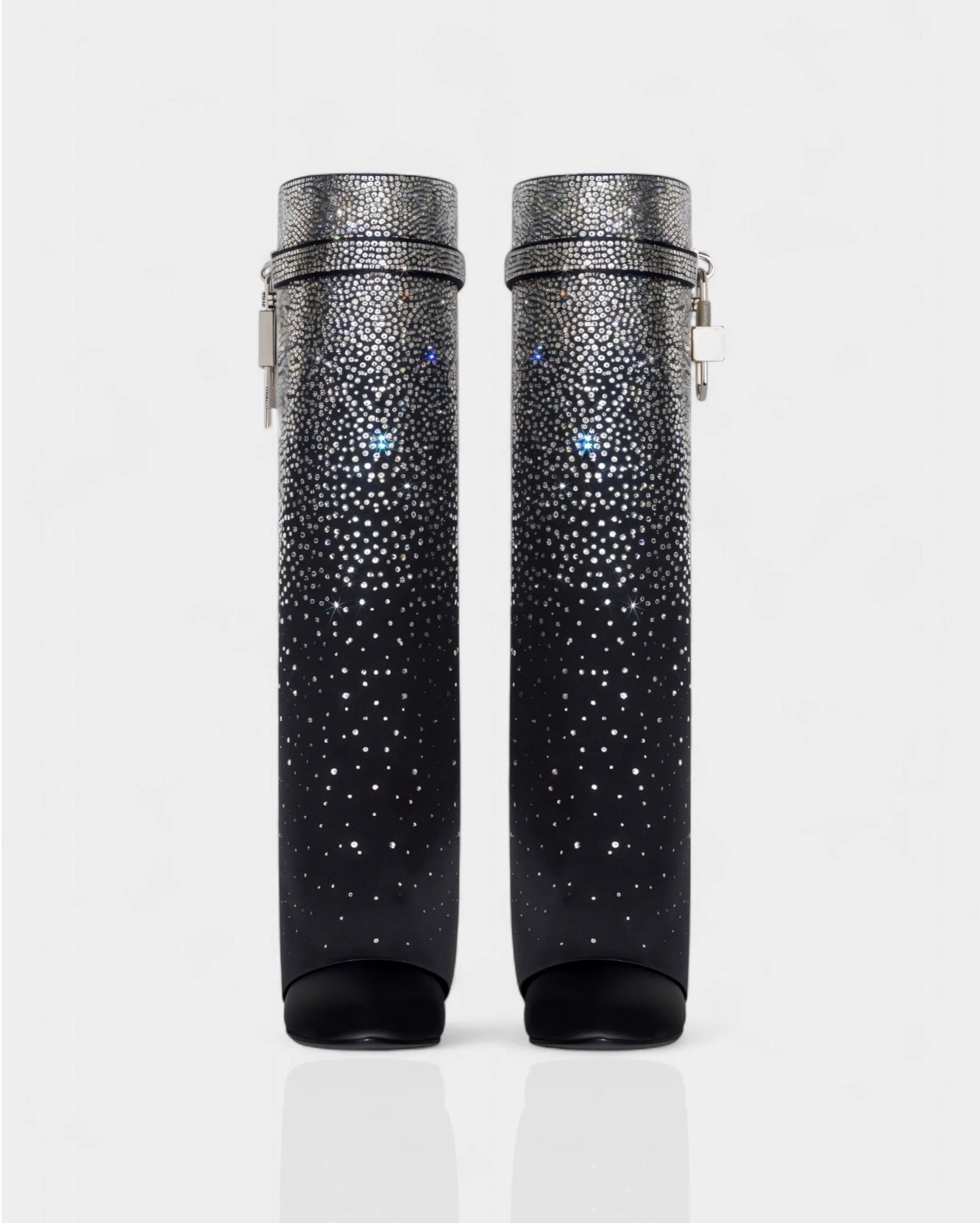 Lock Boots, Rhinestone Crystal