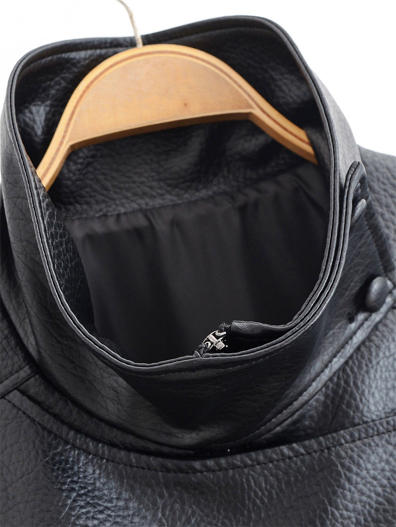 Victoria Faux Leather Bomber Jacket